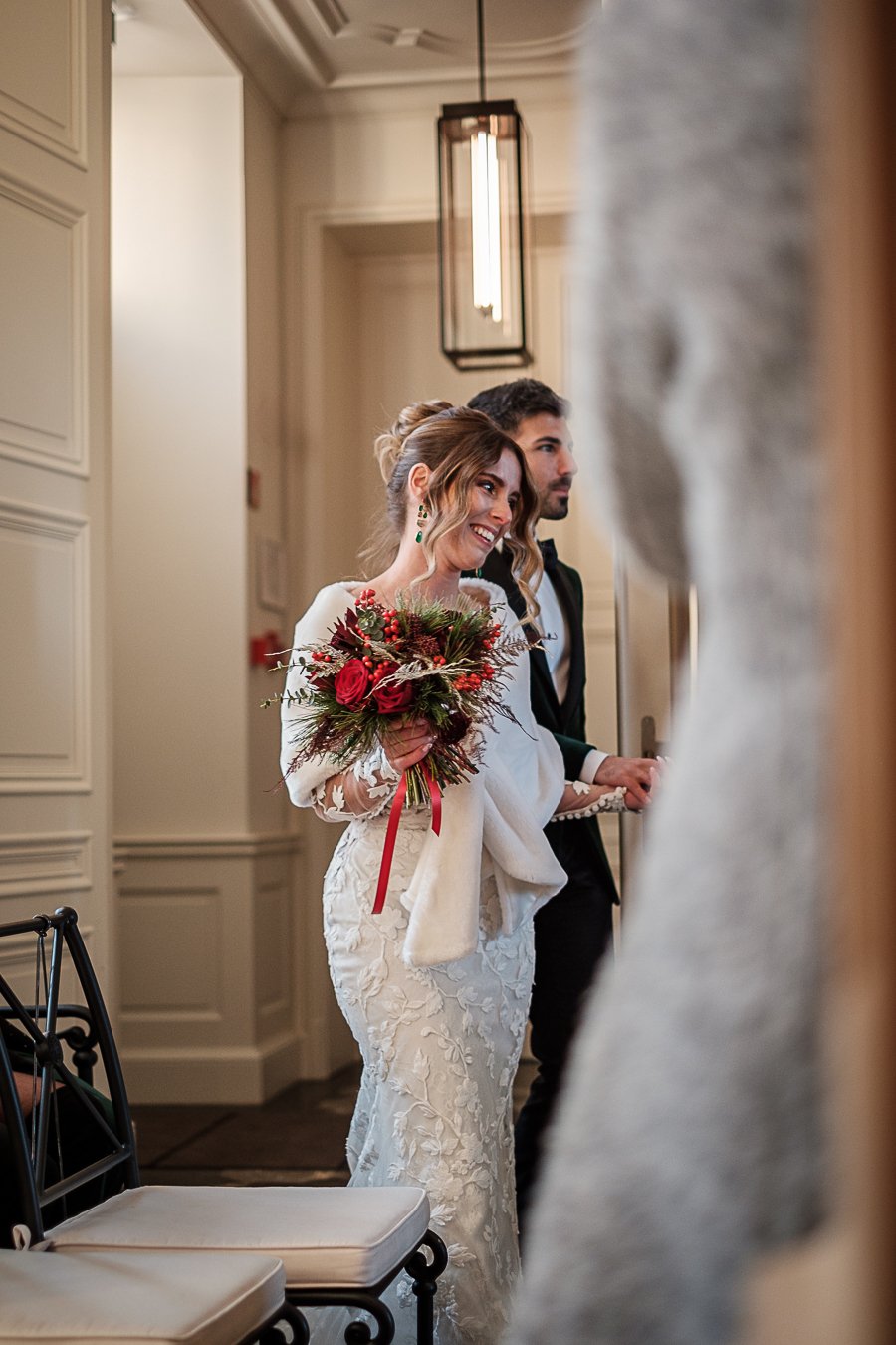 Composition florale blanche et délicate pour un mariage Fleurs d’O